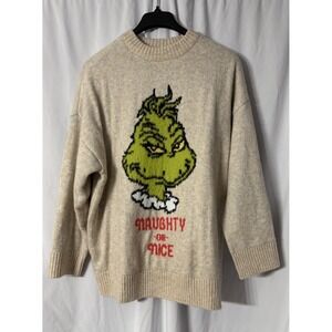 NWT American Eagle‎ AEO Womens Oversized The Grinch Pullover Sweater Size Medium